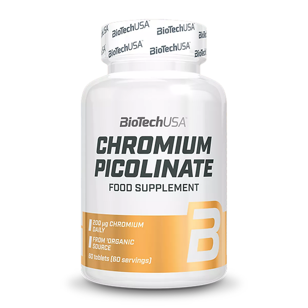 Crom Picolinat, BioTechUSA, Chromium Picolinate, 60 Tablete