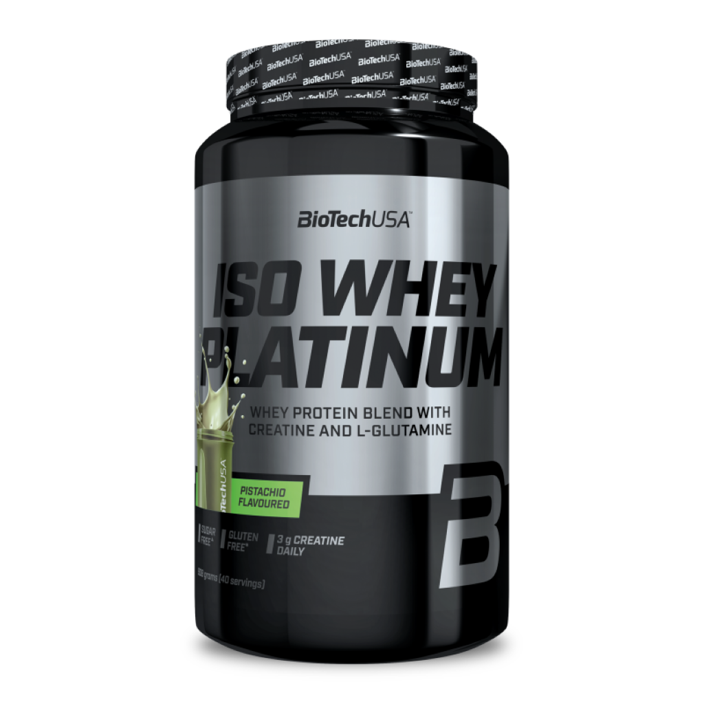 Proteina din Zer Izolat, BioTechUSA, Iso Whey Platinum, 908g