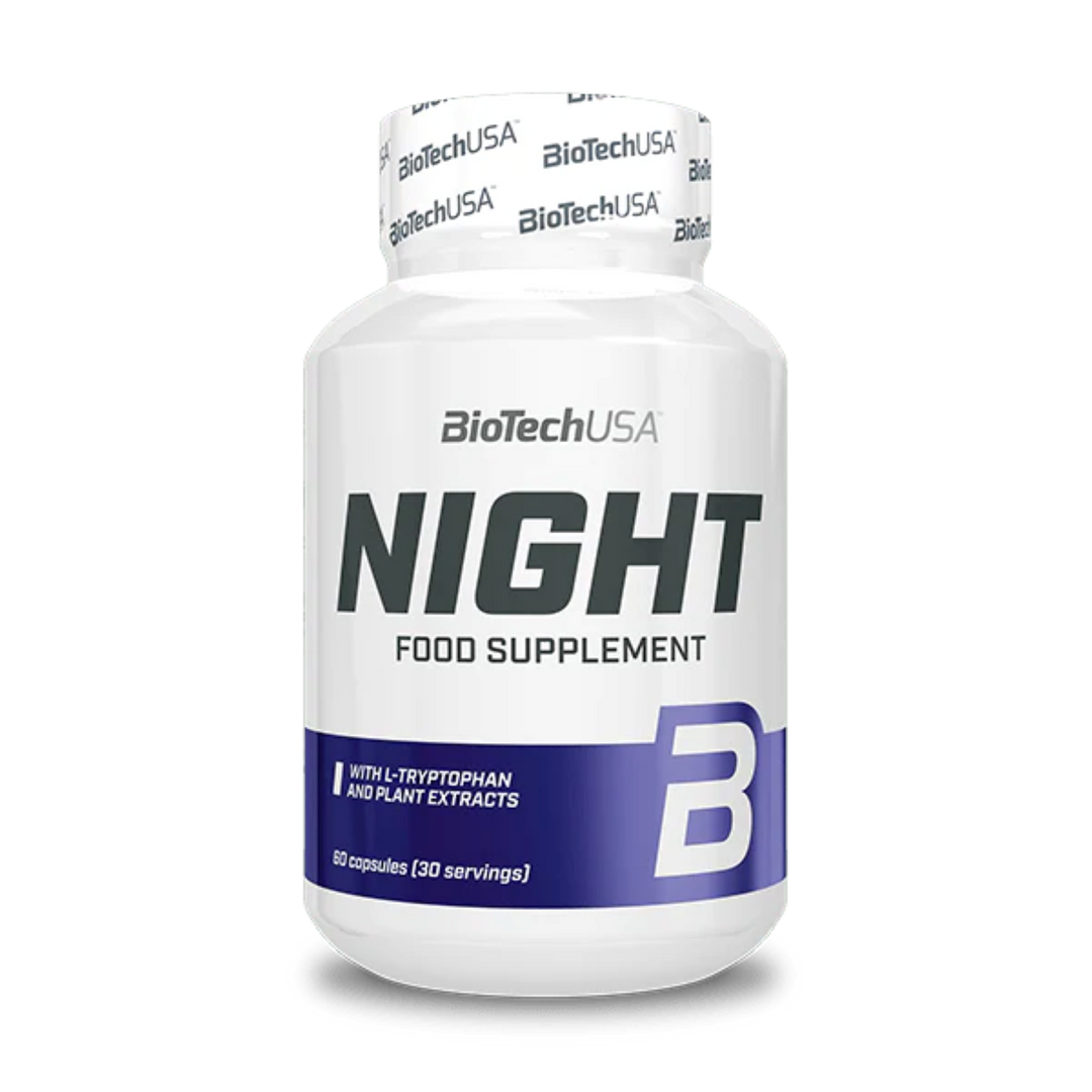 Supliment pentru Igiena Somnului, BioTechUSA, Night, 60 Capsule