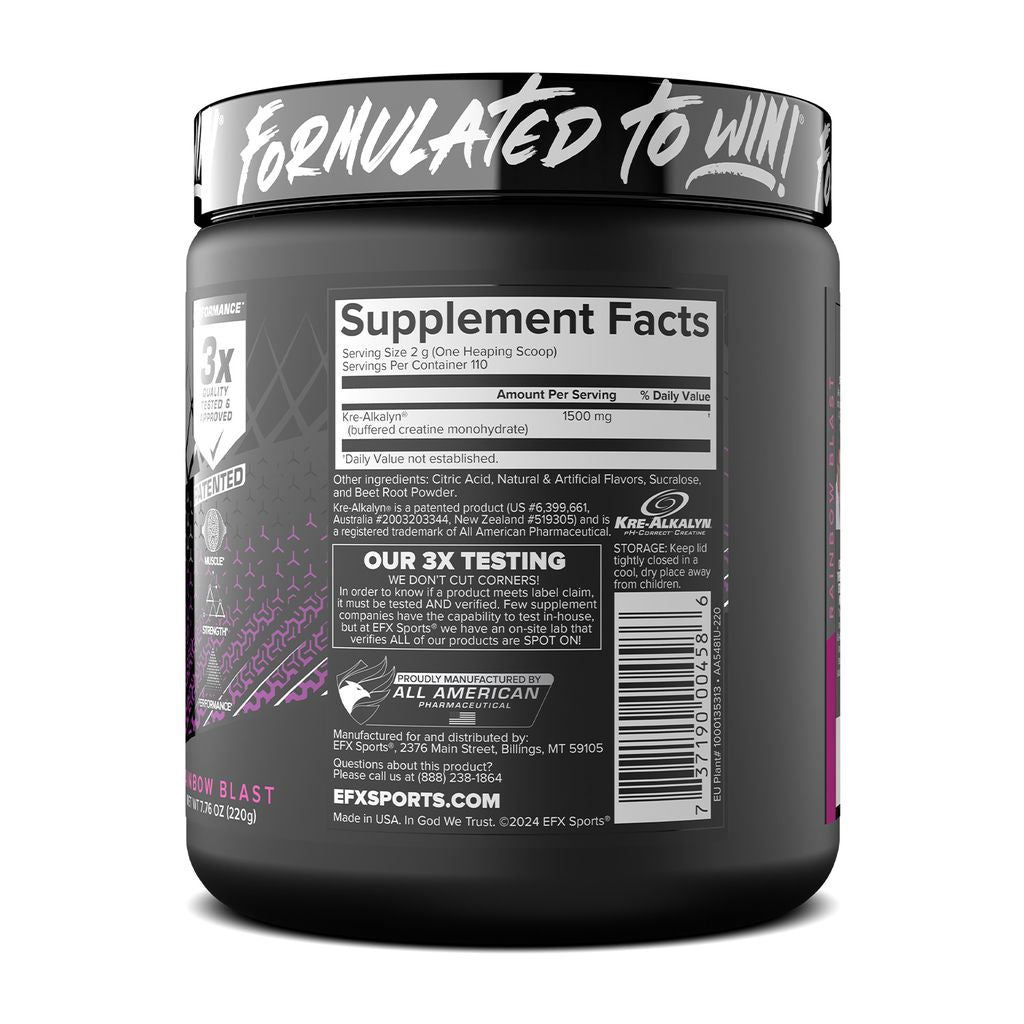 Creatina Kre-Alkalina Pudra, EFX Sports, Kre-Alkalyn Powder, 220g