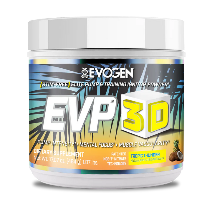 Pre-Workout fara Cafeina, Evogen, EVP 3D, 20/40 serviri