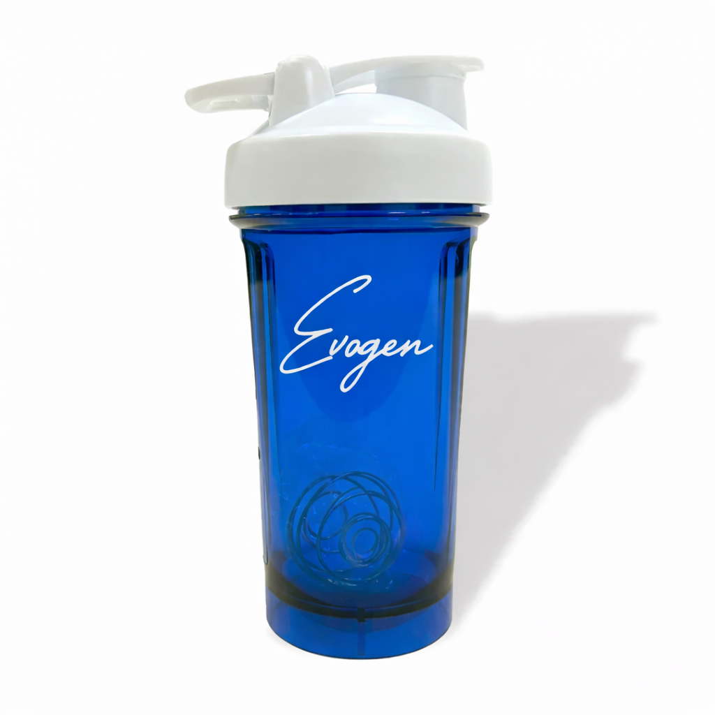 Shaker, Evogen, Script Blue / White, 500ml