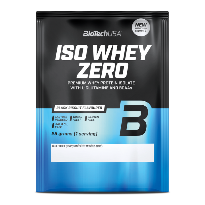 Proteină din Zer Izolat cu Conținut Scăzut de Lactoză, BioTechUSA Iso Whey Zero Lactose Reduced, 25g