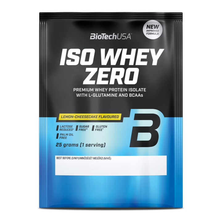 Proteină din Zer Izolat cu Conținut Scăzut de Lactoză, BioTechUSA Iso Whey Zero Lactose Reduced, 25g