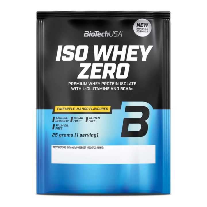Proteină din Zer Izolat cu Conținut Scăzut de Lactoză, BioTechUSA Iso Whey Zero Lactose Reduced, 25g