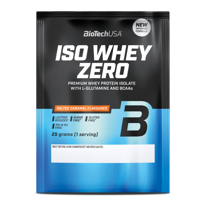 Proteină din Zer Izolat cu Conținut Scăzut de Lactoză, BioTechUSA Iso Whey Zero Lactose Reduced, 25g