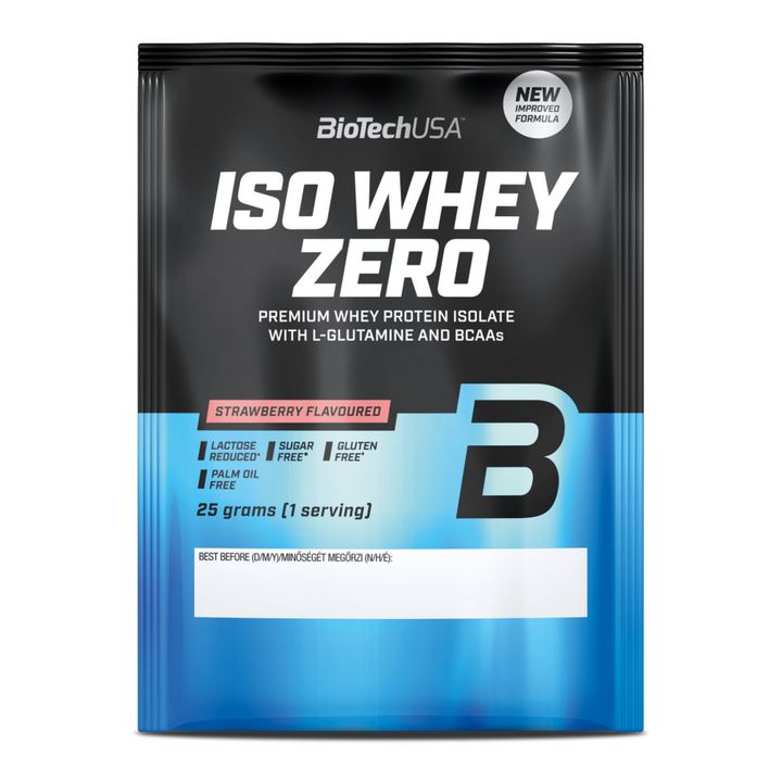 Proteină din Zer Izolat cu Conținut Scăzut de Lactoză, BioTechUSA Iso Whey Zero Lactose Reduced, 25g