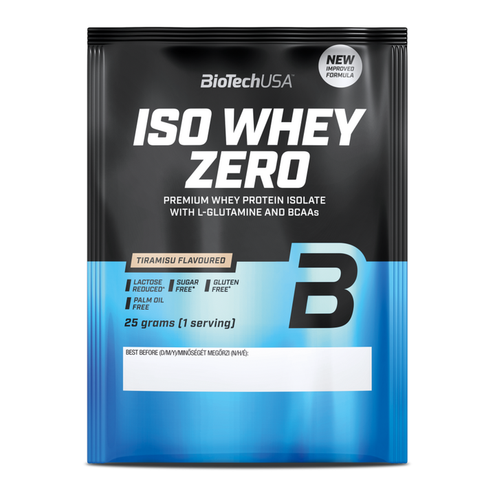 Proteină din Zer Izolat cu Conținut Scăzut de Lactoză, BioTechUSA Iso Whey Zero Lactose Reduced, 25g
