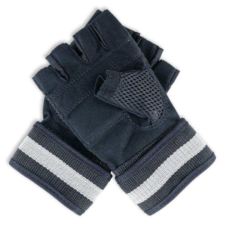 Manusi Fitness, Pharma Grade, Fitness Gloves Simple, Black / White