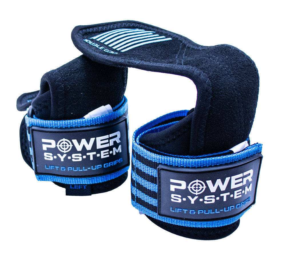 Chingi cu suport pentru incheieturi, Power System, Lift and Pull Up Grips