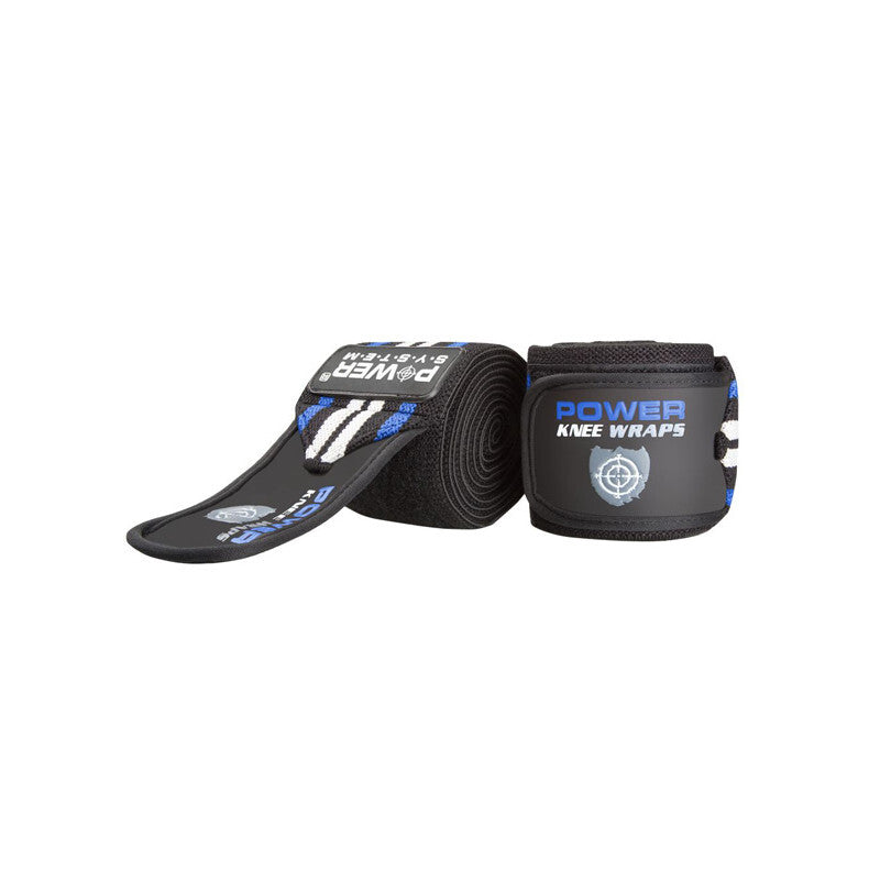 Fase pentru Genunchi, Power System, Knee Wraps, Blue