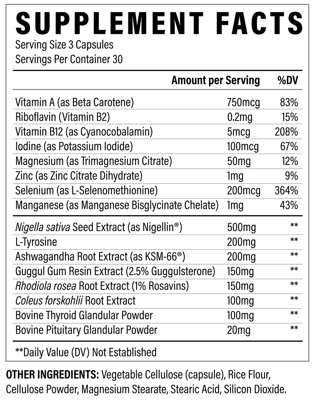 Supliment pentru Sanatatea Tiroidei, Revive, Thyroid Support, 90 Capsule