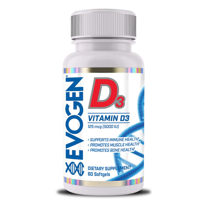 Vitamina D3, Evogen, Vitamin D3 5000 IU, 60 Softgels