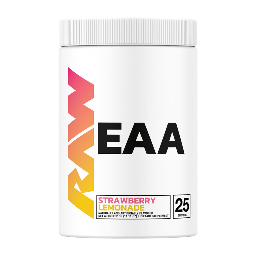 Aminoacizi Esentiali Pudra,  RAW Nutrition, EAA - ESSENTIAL AMINO ACIDS, 315g - Magazin suplimente nutritive - gym-stack.ro