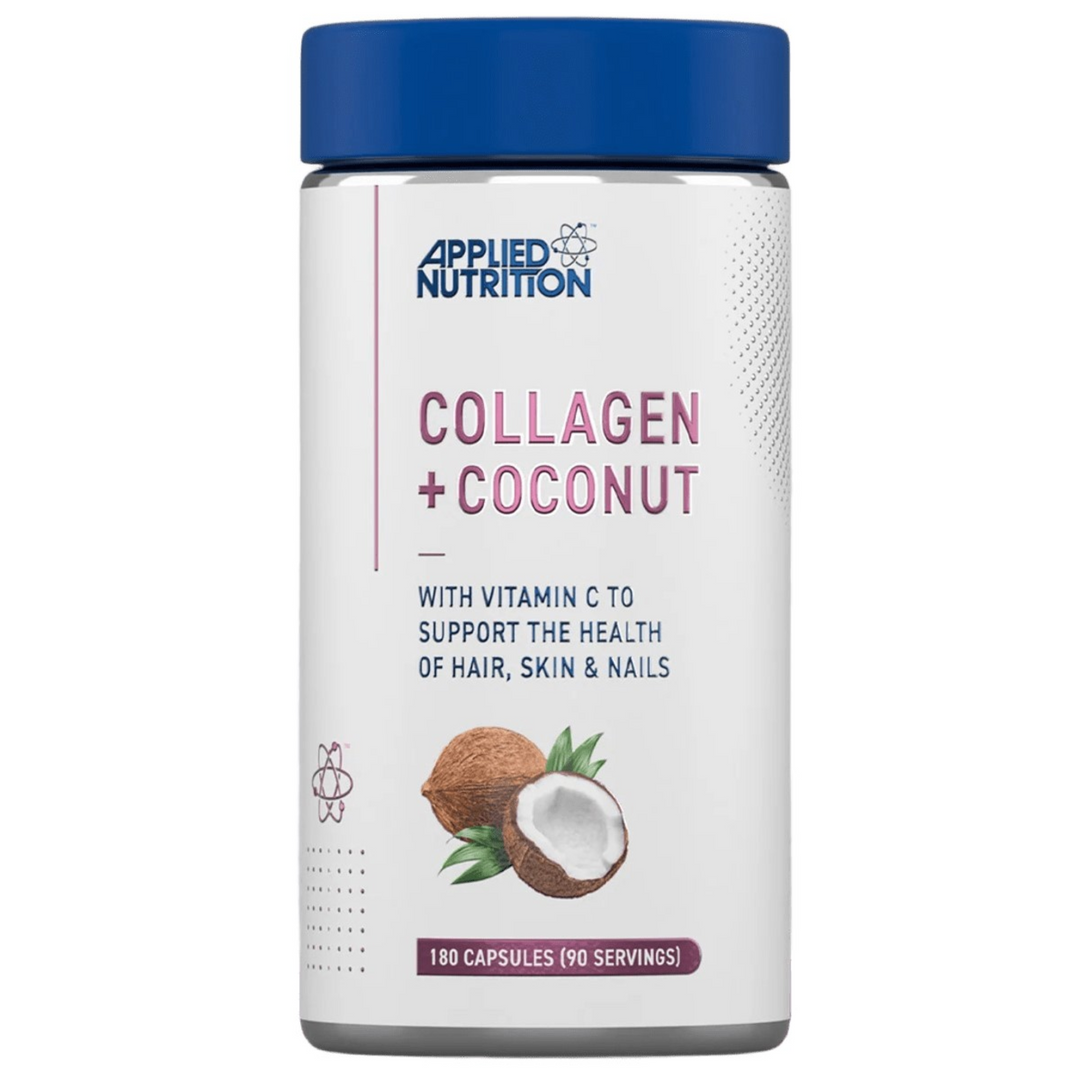 Colagen Marin + Cocos, Applied Nutrition, Collagen + Coconut, 180 Capsule
