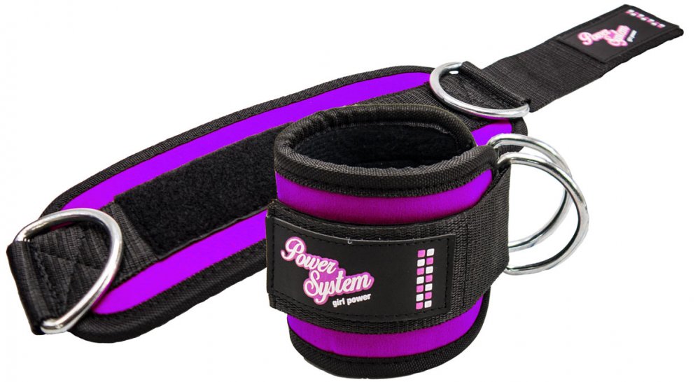 Chingi pentru Glezne, Power System, Ankle Straps Gym Babe, Purple