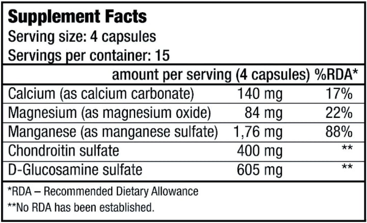 BioTechUSA Chondroitin Glucosamine  60caps