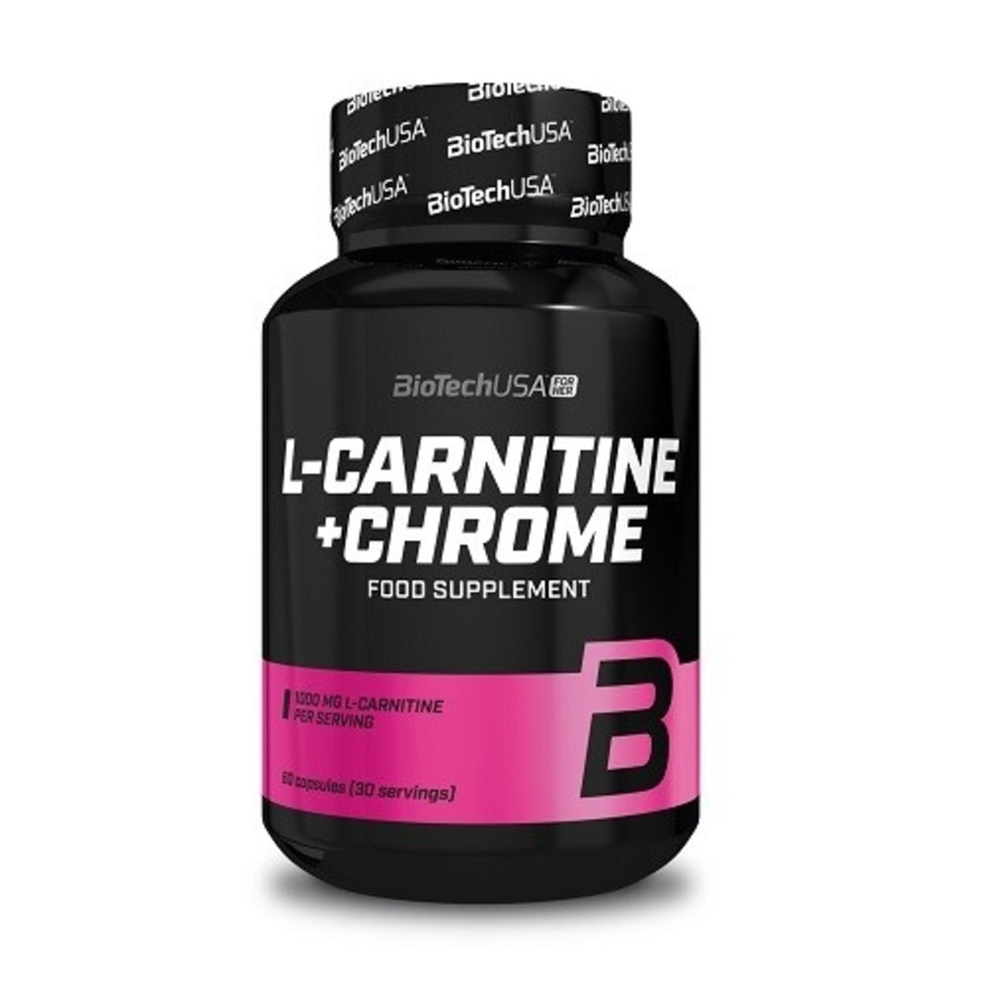 Carnitina cu crom, BioTechUSA, L-Carnitine + Chrome, 60tabs