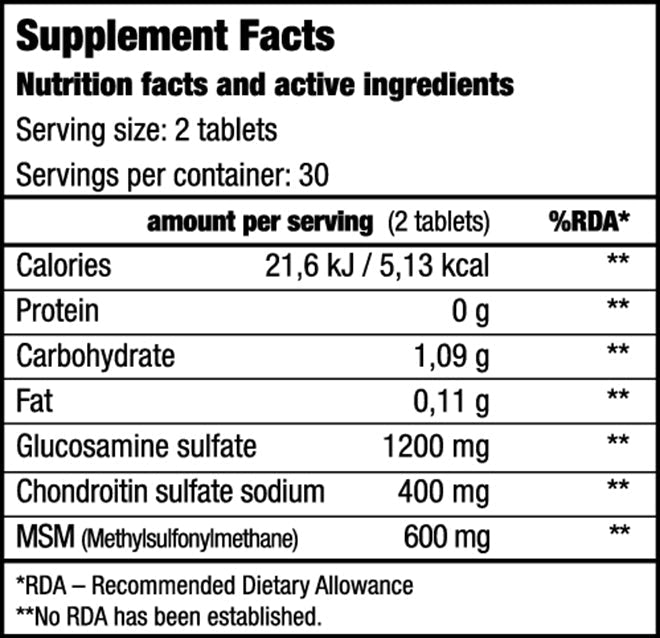 Complex articulatii - BioTechUSA  Joint & Cartilage  60tabs