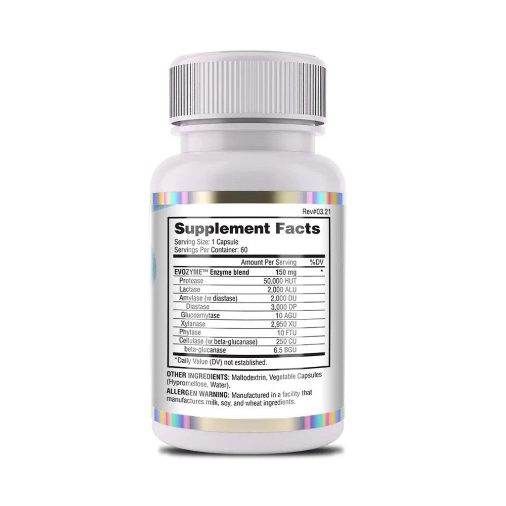 Enzime digestive, Evogen, Evozyme, 60caps