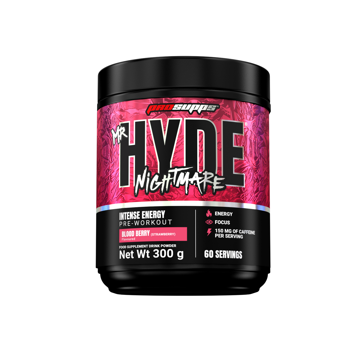 Pre-Workout, ProSupps, Hyde Nightmare, 300g