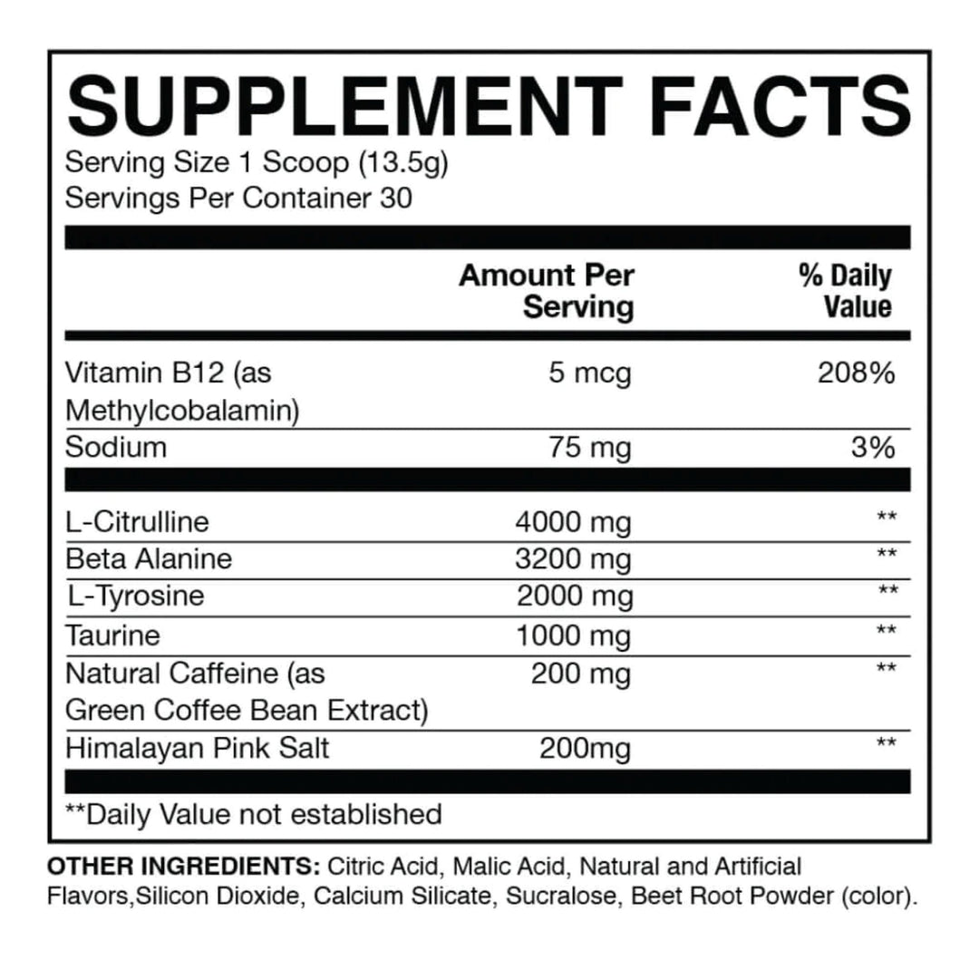Pre-Workout Pulbere, RAW Nutrition, CBUM Series, Essential- Pre, 30 de Portii