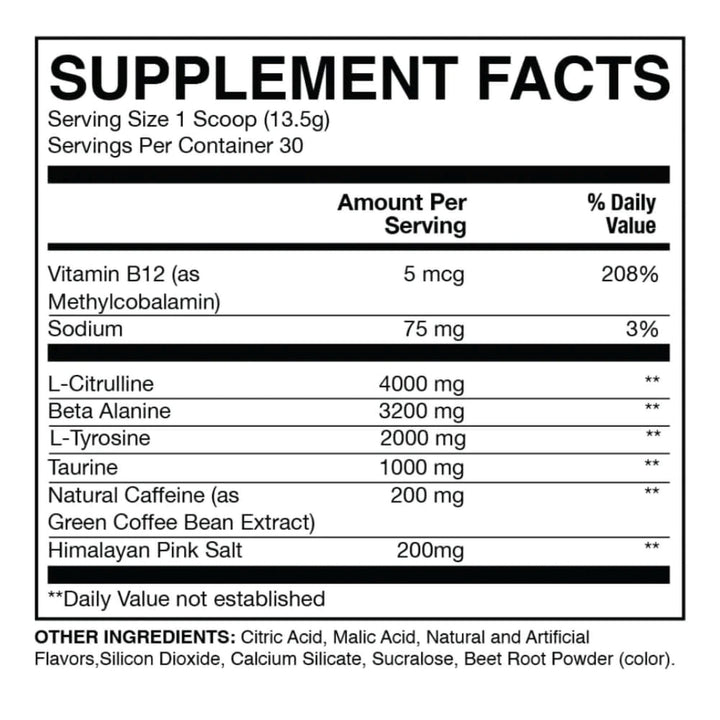 Pre-Workout Pulbere, RAW Nutrition, CBUM Series, Essential- Pre, 30 de Portii
