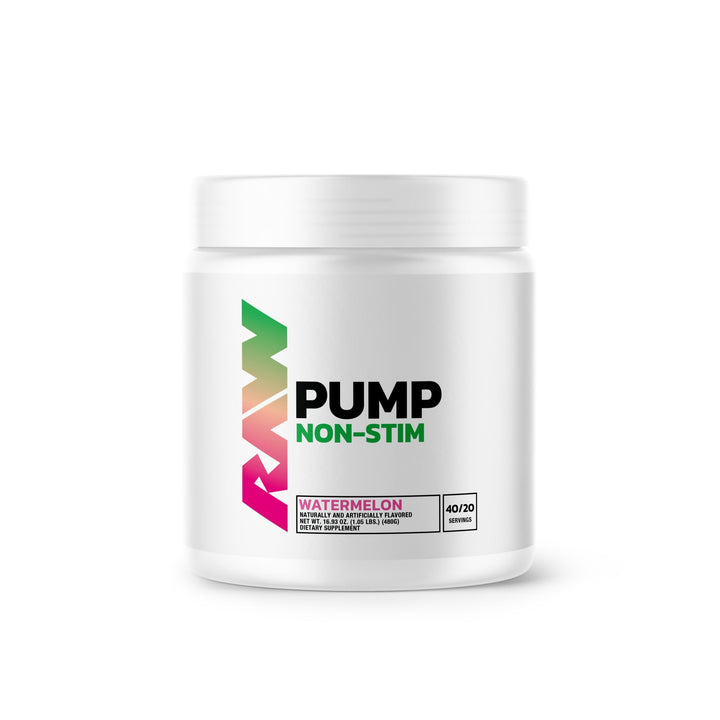 Pre-Workout, RAW Nutrition, Pump Non-Stim, 480g