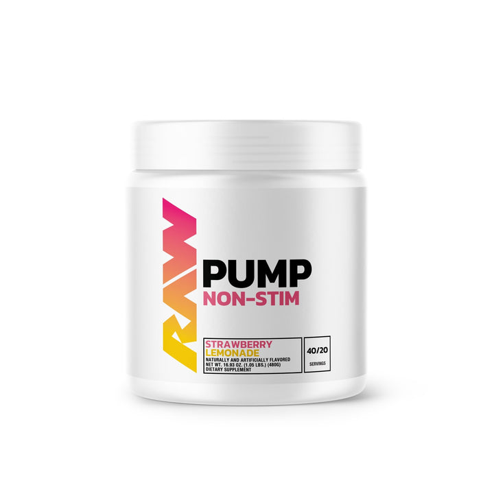 Pre-Workout, RAW Nutrition, Pump Non-Stim, 480g