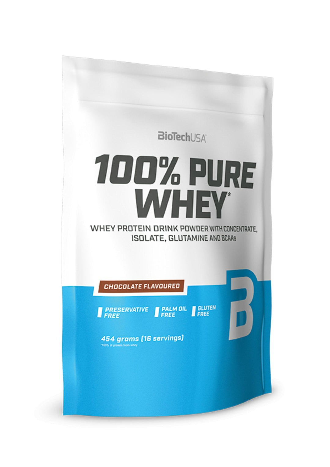 Proteina din Zer, BiotechUSA, 100% Pure  Whey, 454g
