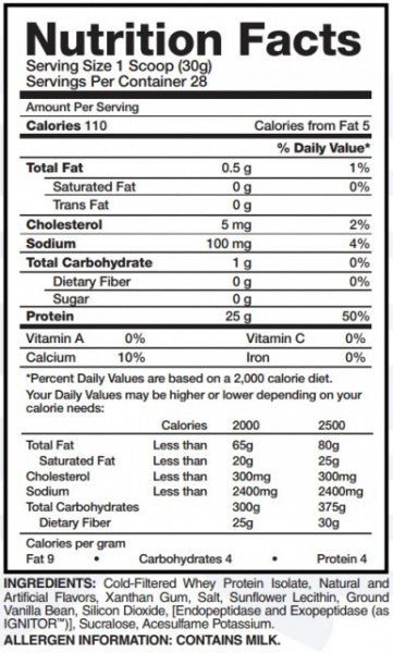 Proteina din Zer Izolata, Evogen, IsoJect, 840g