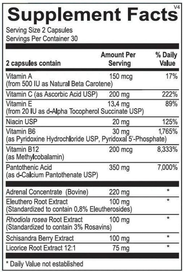 Supliment Adaptogen, Revive, AdrenalCORE, 60 Capsule
