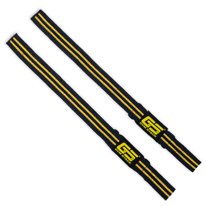 Chingi, Gym Stack, Lifting Straps, Black / Yellow