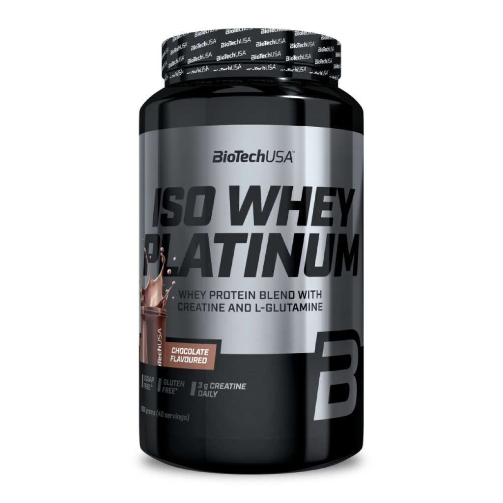Proteina din Zer Izolat, BioTechUSA, Iso Whey Platinum, 908g