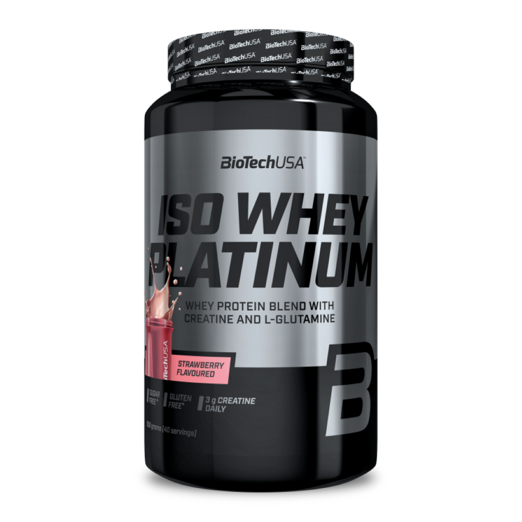 Proteina din Zer Izolat, BioTechUSA, Iso Whey Platinum, 908g