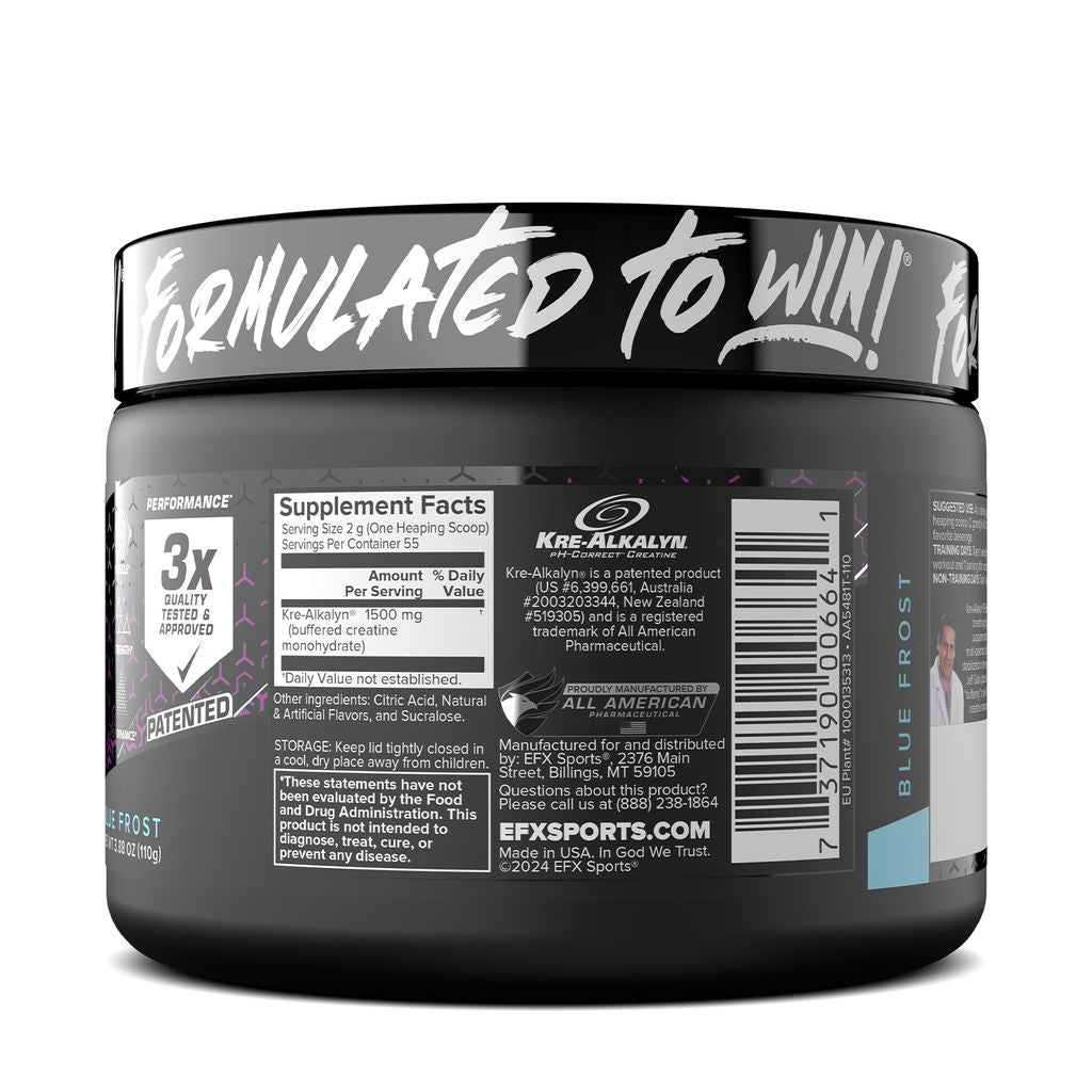 Creatina Kre-Alkalina Pudra, EFX Sports, Kre-Alkalyn Powder, 110g