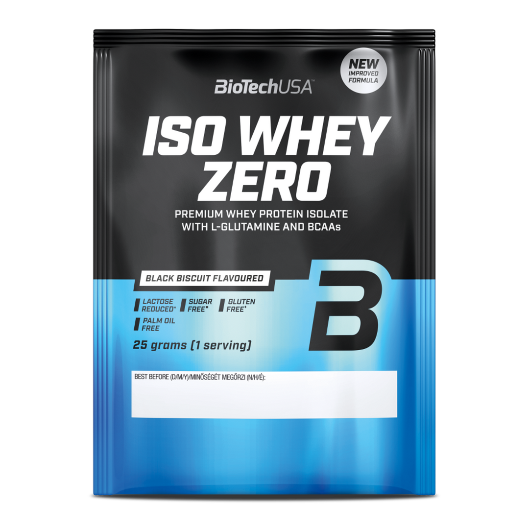 Proteină din Zer Izolat cu Conținut Scăzut de Lactoză, BioTechUSA Iso Whey Zero Lactose Reduced, 25g