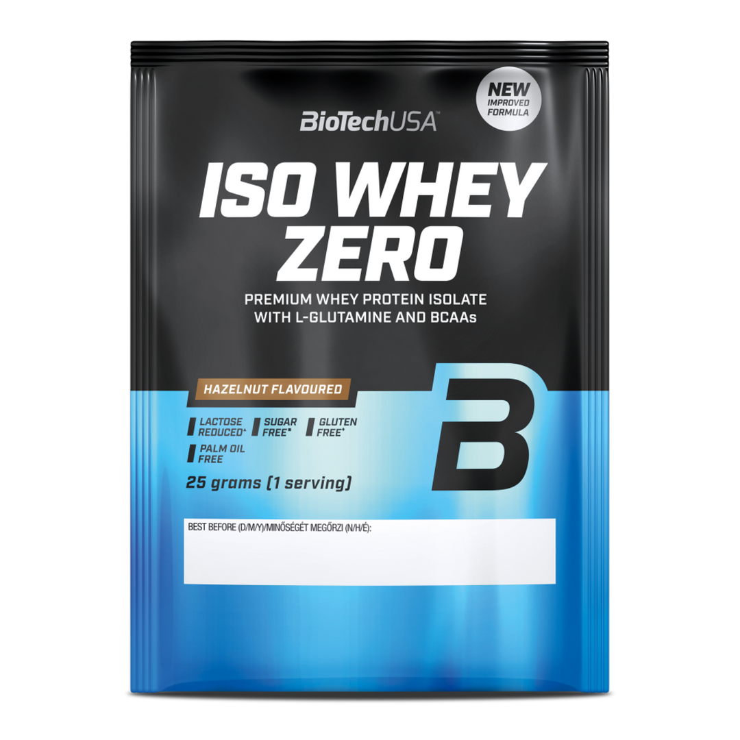 Proteină din Zer Izolat cu Conținut Scăzut de Lactoză, BioTechUSA Iso Whey Zero Lactose Reduced, 25g