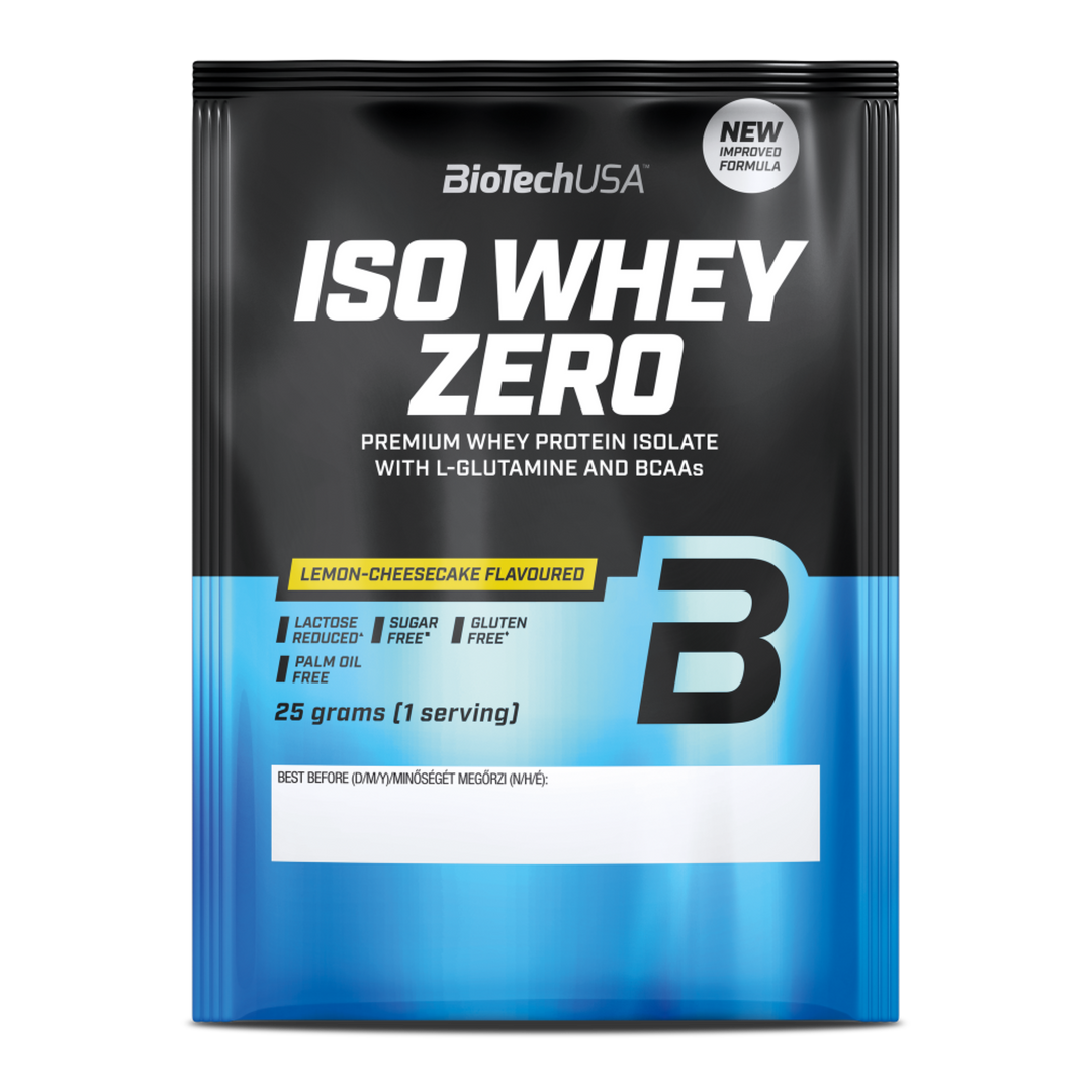 Proteină din Zer Izolat cu Conținut Scăzut de Lactoză, BioTechUSA Iso Whey Zero Lactose Reduced, 25g