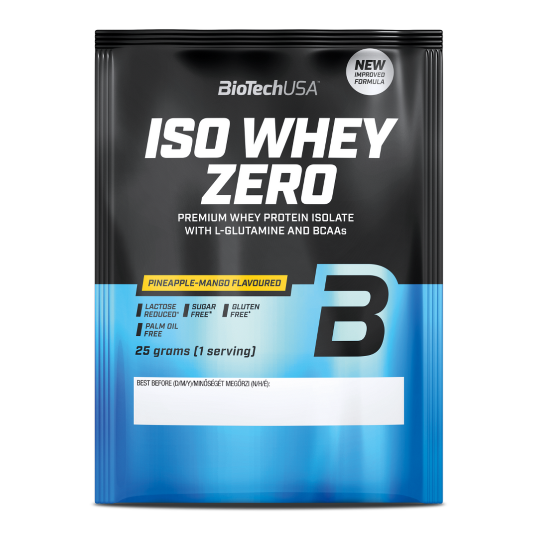 Proteină din Zer Izolat cu Conținut Scăzut de Lactoză, BioTechUSA Iso Whey Zero Lactose Reduced, 25g