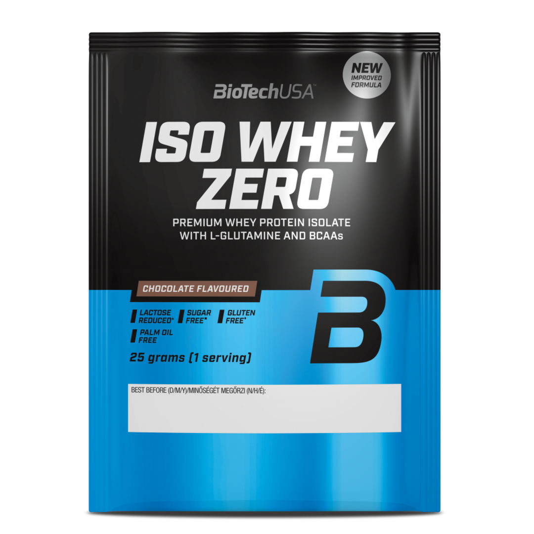 Proteină din Zer Izolat cu Conținut Scăzut de Lactoză, BioTechUSA Iso Whey Zero Lactose Reduced, 25g