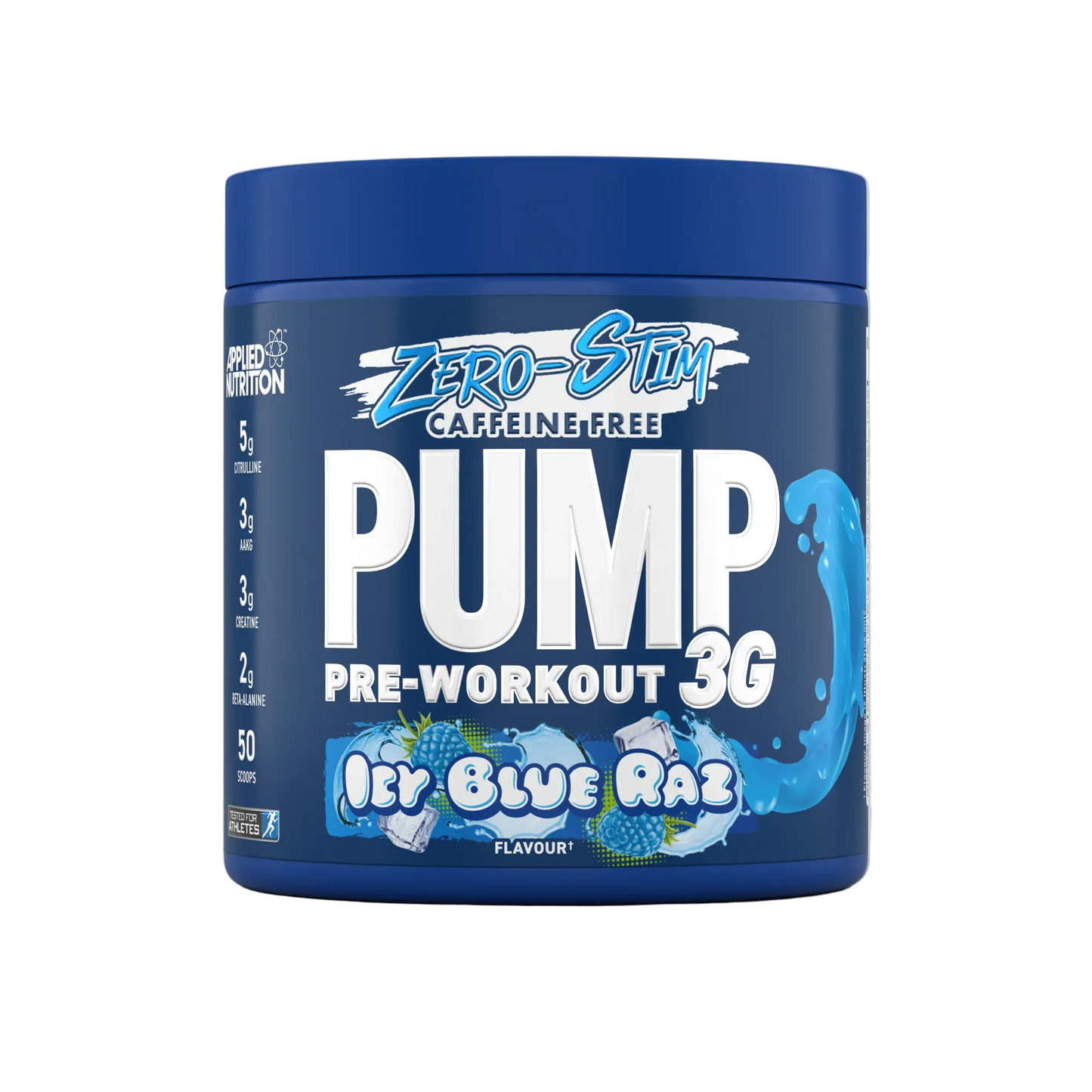 Pre-Workout, Applied Nutrition, PUMP 3g, Zero Stim, 375g, fara cafeina