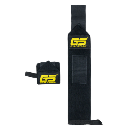 Fase pentru Incheieturi, Gym Stack, Wrist Wraps, Black