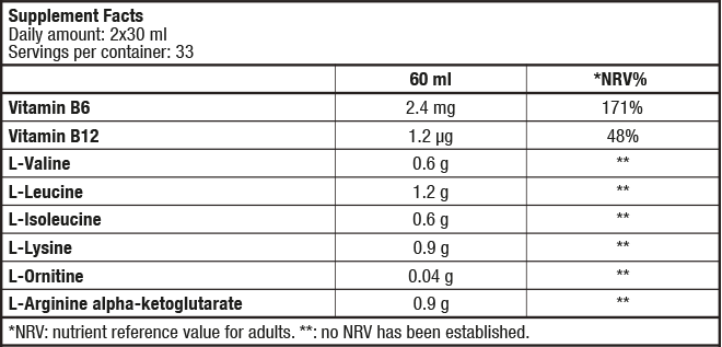 Lichid BCAA, BioTechUSA, Liquid BCAA, 1000ml