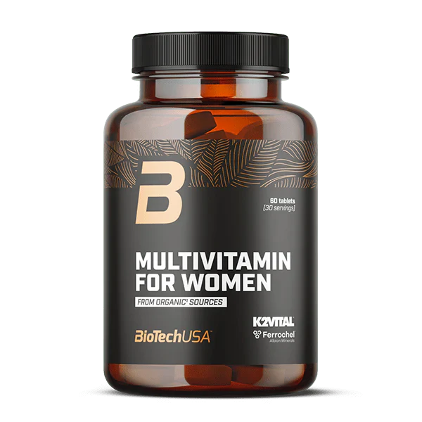 Multivitamine pentru Femei, BioTechUSA, Multivitamin for Women Organic Sources, 60 Tablete
